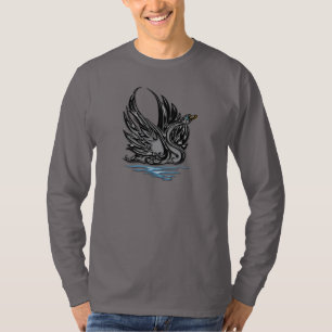 Camiseta Cisne negro del satén