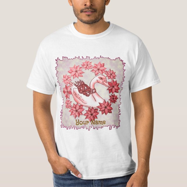 Camiseta Cisne Poinsettia (Anverso)