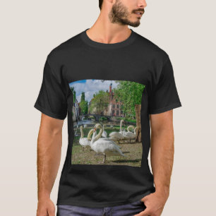 Camiseta Cisnes blancos en el centro de Brujas