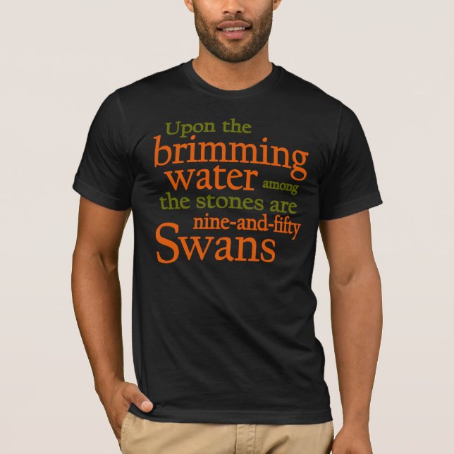 Camiseta Cisnes salvajes de Yeats (Anverso)