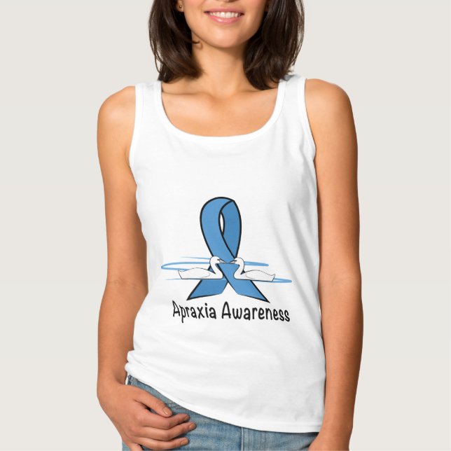 Camiseta Cisnes y Cinta de Apraxia Awareness (Anverso)