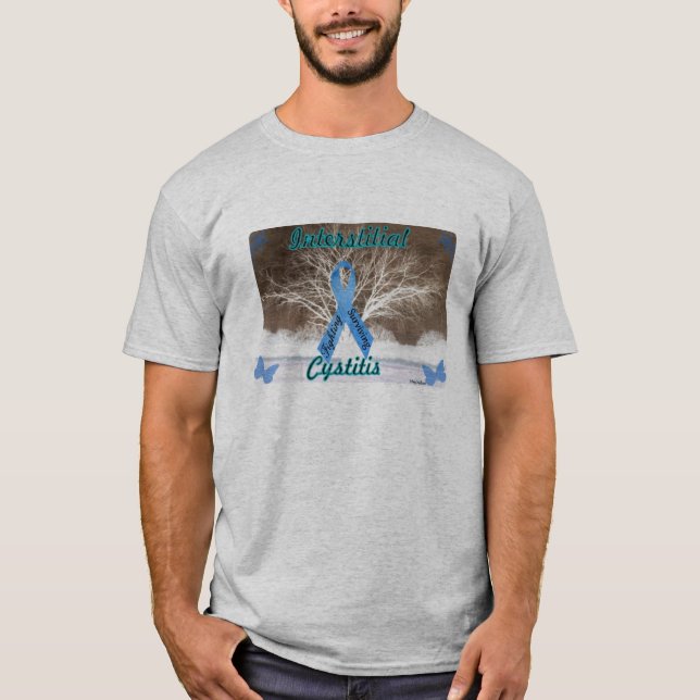 Camiseta Cistitis intersticial - luchando, sobreviviendo (Anverso)