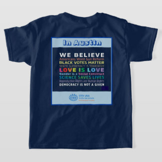Camiseta CISV Austin para el Chica de la Paz