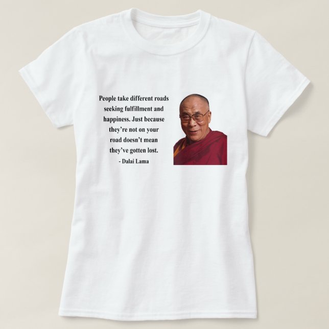 Camiseta cita 1b de Dalai Lama (Diseño del anverso)