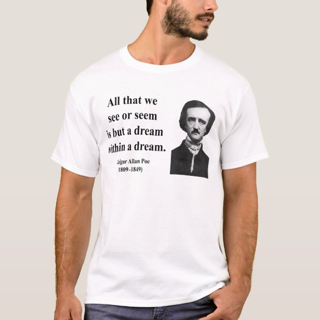 Camiseta Cita 1b de Edgar Allen Poe (Anverso)