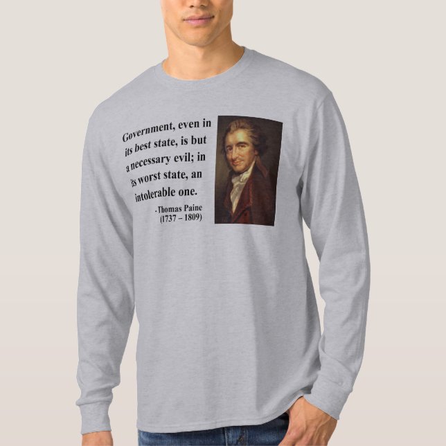 Camiseta Cita 2b de Thomas Paine (Anverso)