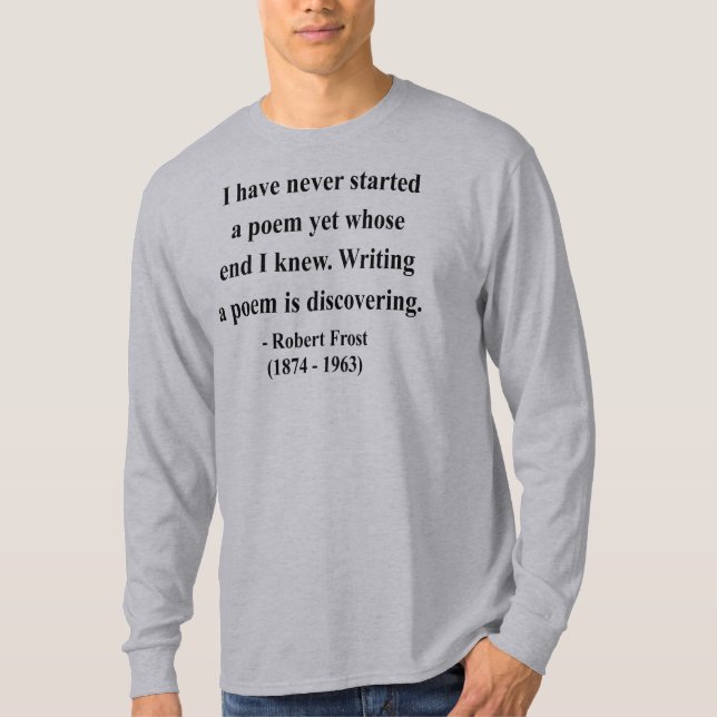 Camiseta Cita 3a de Robert Frost (Anverso)