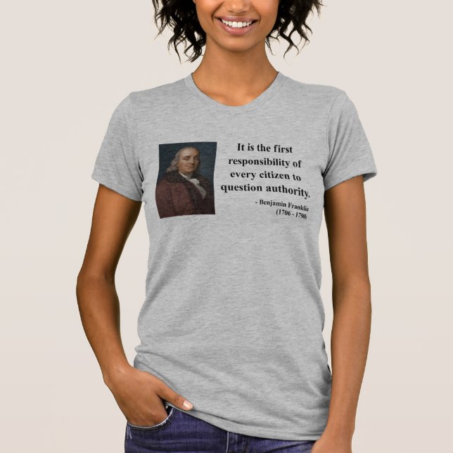 Camiseta Cita 3b de Ben Franklin (Anverso)