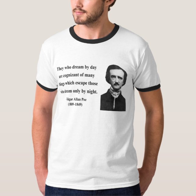 Camiseta Cita 3b de Edgar Allen Poe (Anverso)