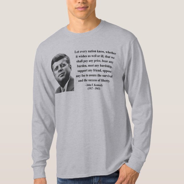 Camiseta Cita 5b de JFK (Anverso)
