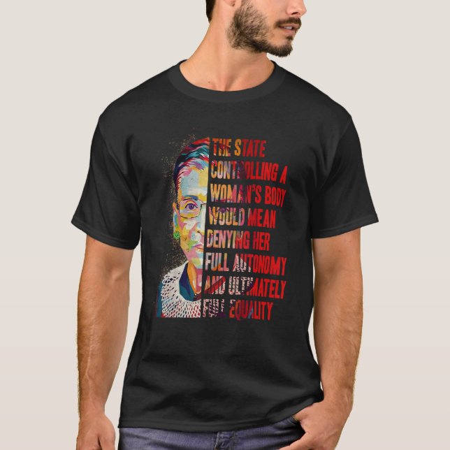 Camiseta Cita a favor de la elección El estado que controla (Anverso)