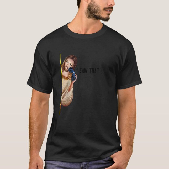 Camiseta Cita a Jesús Meme Vi que las mujeres cristianas er (Anverso)