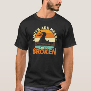 Camiseta Cita a mujeres hombres límites motivacionales roto