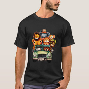 Camiseta Cita acuarela Safari Animales