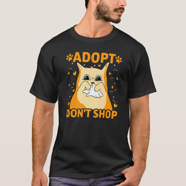 Camiseta Cita Adoptar no comprar 3 (Anverso)