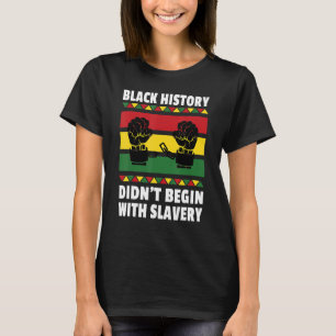 Camiseta Cita afroamericana sobre el mes de la historia neg