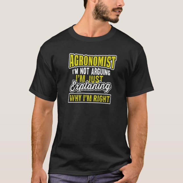 Camiseta Cita agrónoma que estoy explicando acertadamente a (Anverso)