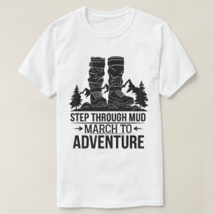 Camiseta Cita al aire libre de la montaña de los botes de s