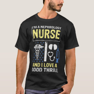 Camiseta Cita alterada Nefrología Enfermera Buena Diálisis 