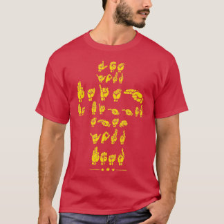 Camiseta Cita ASL en idioma Rótulo para cristianos
