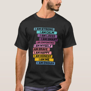 Camiseta Cita Automotivacional Para Un Humano De Afirmación