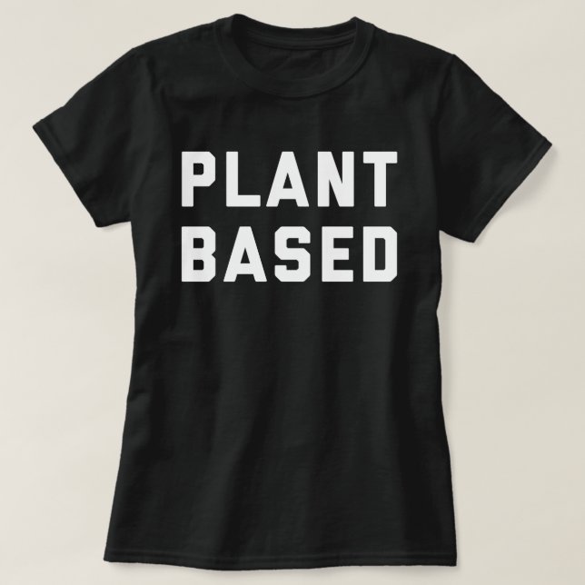 Camiseta Cita basada planta del vegano (Diseño del anverso)
