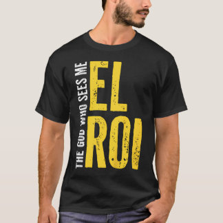 Camiseta Cita Bíblica El Roi El Dios Que Me Ve Para
