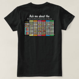 Camiseta Cita bíblica y cronología desde Adán para ella