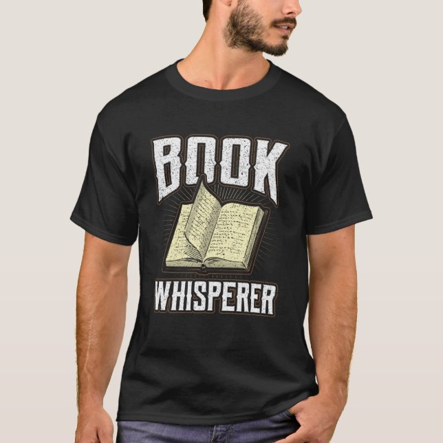 Camiseta Cita bibliotecaria del libro Whisperer Ficción Boo (Anverso)