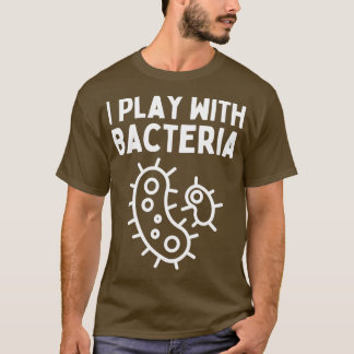 Camiseta Cita biológica que juego con bacterias un regalo p