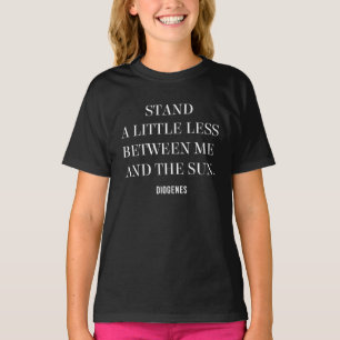 Camiseta cita cínica de Diógenes
