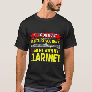 Camiseta Cita Clarinet divertida Cita Clarinetista Banda Mú