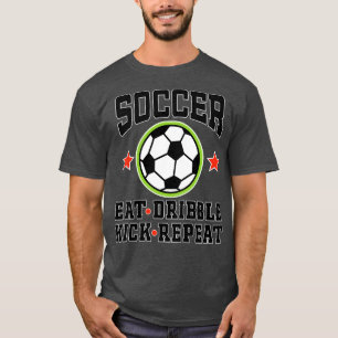 Camiseta Cita Comer Dribble Kick Repetir