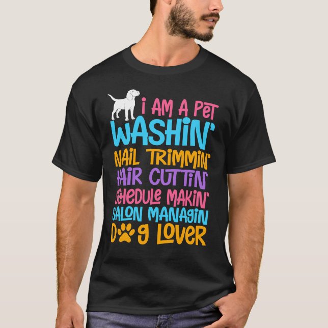 Camiseta Cita cómica de Perro Groomer Mascota ingenioso cac (Anverso)