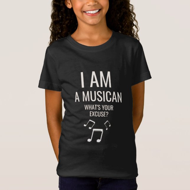 Camiseta Cita cómica música notas humor (Anverso)