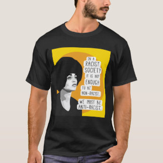 Camiseta Cita contra el racismo de Angela Davis