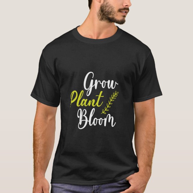 Camiseta Cita corta para los jardineros crecen la floración (Anverso)