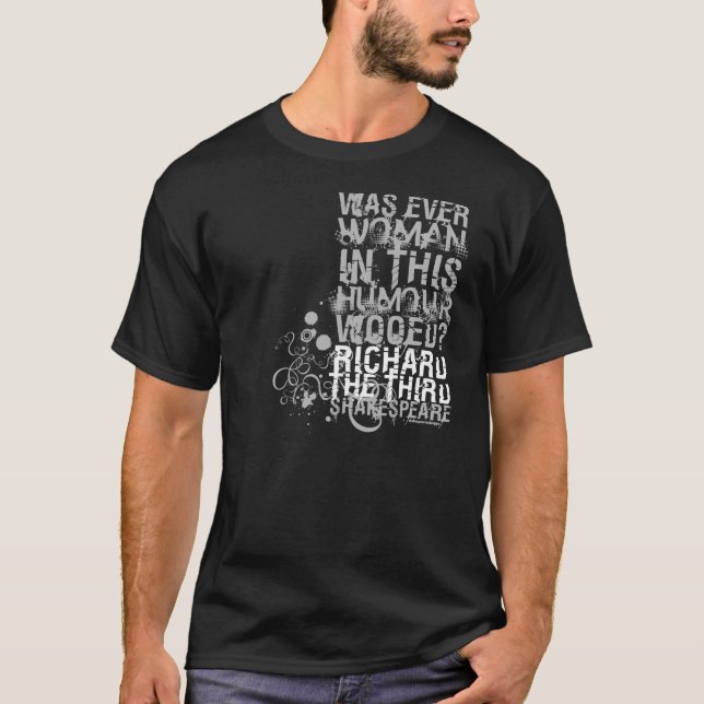 Camiseta Cita cortejada de Richard III (B&W) (Anverso)
