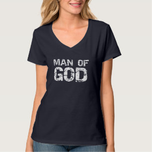 Camiseta Cita cristiana audaz para hombres de fe diciendo r