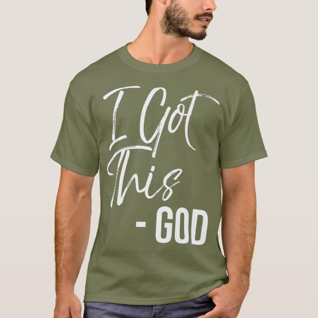 Camiseta Cita cristiana divertida, Fe de regalo, diciendo q (Anverso)