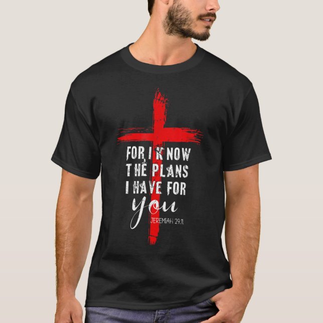 Camiseta Cita cristiana Fe Jeremías 29 12 (Anverso)