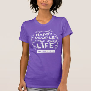 Camiseta Cita cristiana inspiradora de Proverbios 15:15