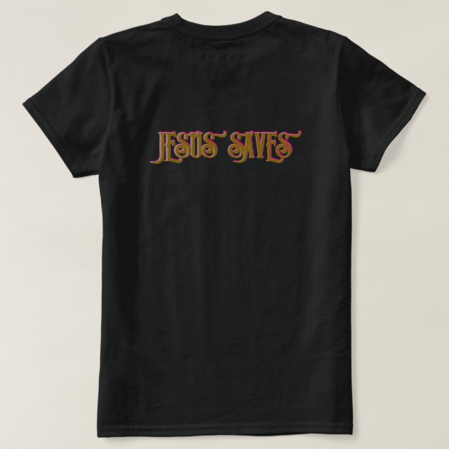 Camiseta Cita cristiana ‘JESUS SAVES’ (Reverso del diseño)