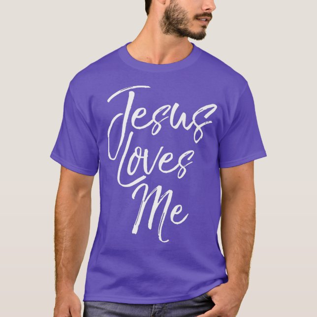 Camiseta Cita cristiana para las mujeres que Jesús me ama (Anverso)