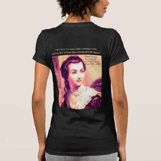 Camiseta Cita de Abigail Adams (Reverso)