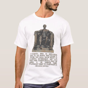 Camiseta Cita de Abraham Lincoln en la nuestra derecha del