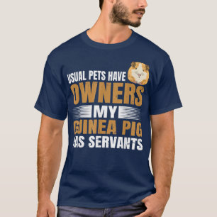 Camiseta Cita de advertencia para dueño de un cerdo guinean
