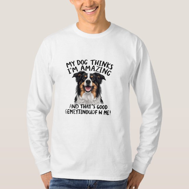 Camiseta Cita de alegría de perro (Anverso)