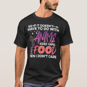 Camiseta Cita de alimentos para juegos de video