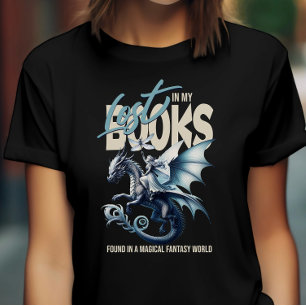 Camiseta Cita de amante de libros de Dragon and Fairy and F